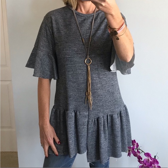 Short Sleeve, Sweatshirt Tunic - Picture 2 of 5